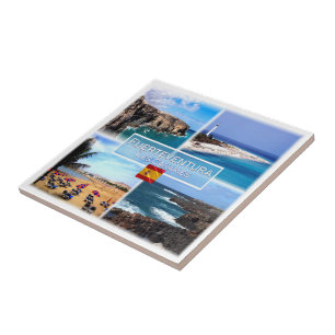 zES158 FUERTEVENTURA Iles Canaries Cuevas de Ajyuy Tile