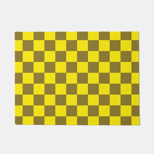 Zest and Acid Chequerboard Doormat (Front)