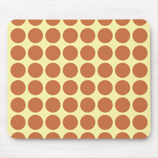 Zest Cream Neutral Dots Mouse Pad (Front)