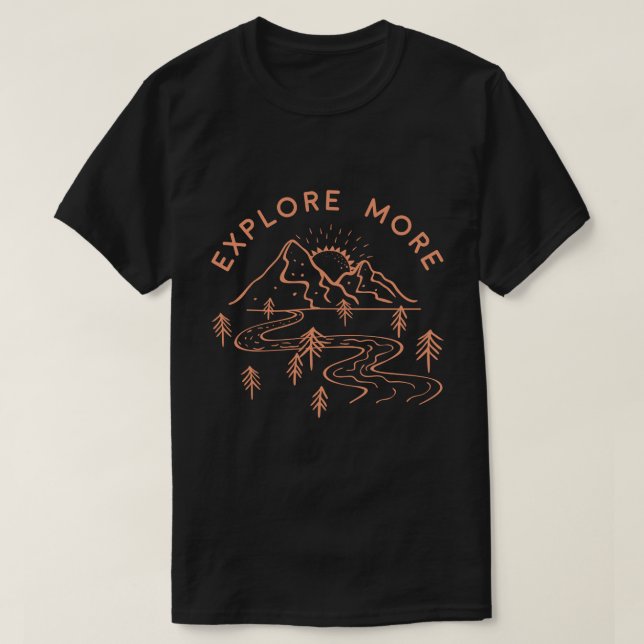 Zest for Life: Explore Orange T-Shirt (Design Front)