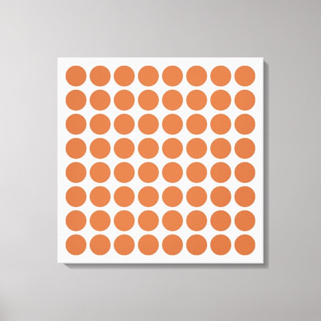 Zest Neutral Dots Canvas Print (Front)