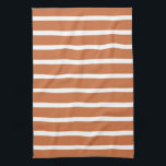 Zest Neutral Stripes Kitchen Towel<br><div class="desc">Horizontal stripe patterns in a warm neutral colour palette.</div>