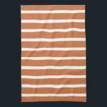 Zest Neutral Stripes Kitchen Towel<br><div class="desc">Horizontal stripe patterns in a warm neutral colour palette.</div>