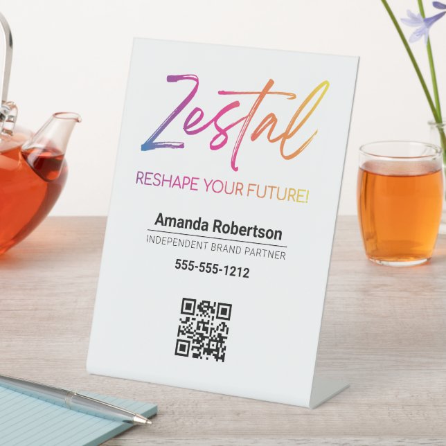 Zestal Pedestal Sign (In SItu)