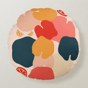 Zestful Zen Round Pillow