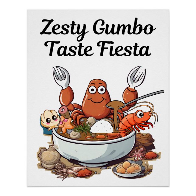  Zesty Gumbo Taste Fiesta Poster (Front)