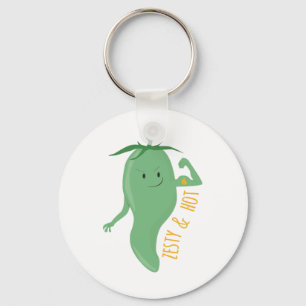 Zesty & Hot Keychain