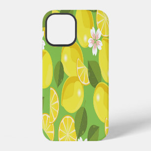 Zesty Lemon: Citrus Pattern Delight iPhone 12 Case