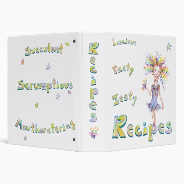 Zesty Recipes Binder (Background)