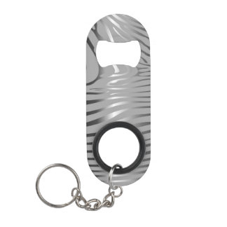 Zesty Zebra Bar Key Keychain Bottle Opener