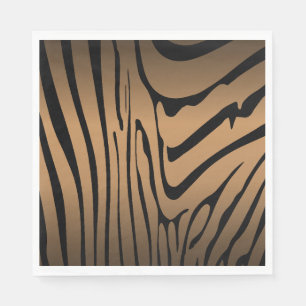 Zesty Zebra Brown  Napkin