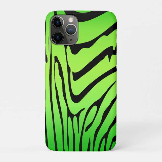 Zesty Zebra Green Case-Mate iPhone Case (Back)
