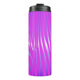 Zesty Zebra Pink Thermal Tumbler