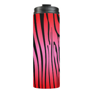 Zesty Zebra Red  Thermal Tumbler