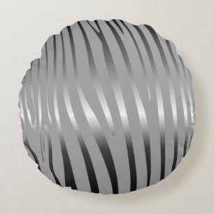 Zesty Zebra Round Pillow