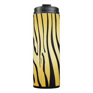 Zesty Zebra Yellow Thermal Tumbler