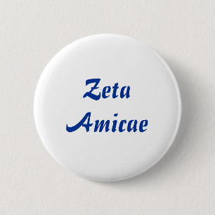 Zeta Amicae 2 Inch Round Button