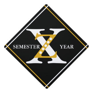 Zeta Chi Graduation Cap Topper
