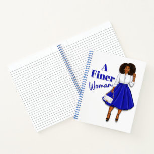 Zeta Phi Beta Inspired Spiral Notebook