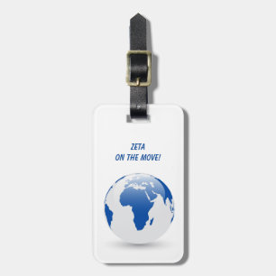 Zeta Phi Beta Luggage Tag