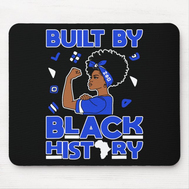 Zeta Phi Beta Sorority Black Queen Pride Melanin A Mouse Pad (Front)