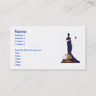 Zeta Phi Beta Sorority Business Cards