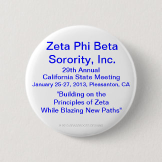 Zeta Phi Beta Sorority, Inc., 29th Annual Meeting 2 Inch Round Button