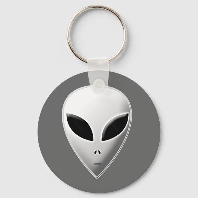 Zeta Reticulan Roswell Grey Alien Keychain (Front)