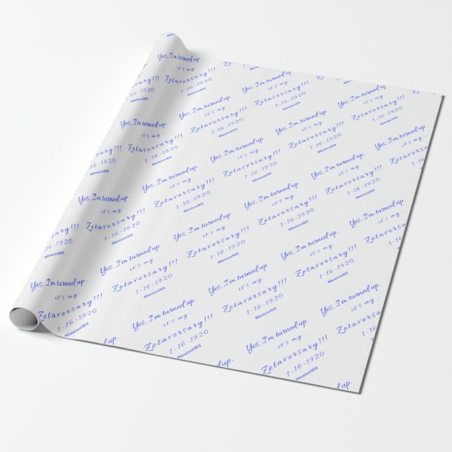 Zetaversary Wrapping Paper (Unrolled)