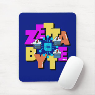 Zettabyte Data Measurement Unit Mouse Pad