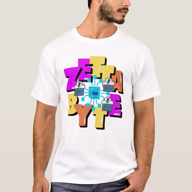 Zettabyte Data Measurement Unit T-Shirt (Front)