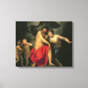 Zeus and Hera on Mount Ida, 1775 Canvas Print