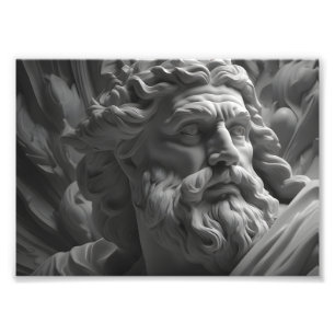 Zeus god photo print