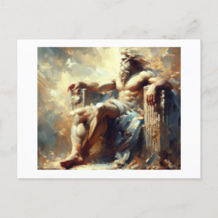 Zeus Greek God of All,  Postcard
