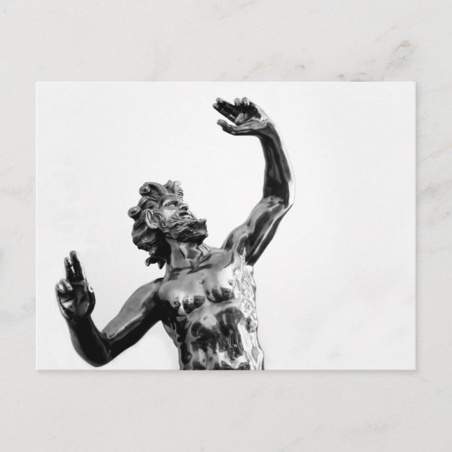 Zeus, greek god postcard (Front)