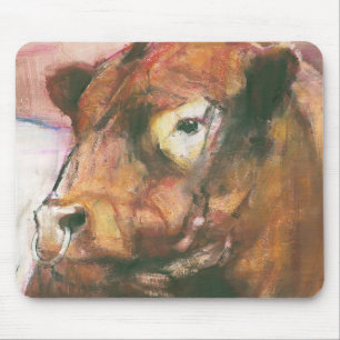 Zeus Red Belted Galloway Bull 2006  2 Mouse Pad