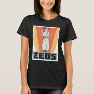 Zeus Retro Greece God Greek Mythology Ancient Gree T-Shirt