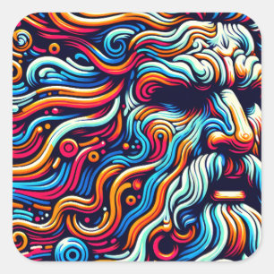 ZEUS SQUARE STICKER