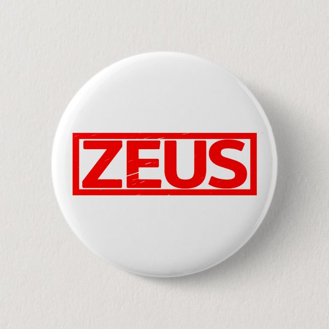 Zeus Stamp 2 Inch Round Button (Front)