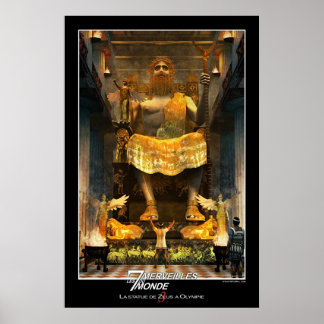 Zeus Statue At Olympia Poster