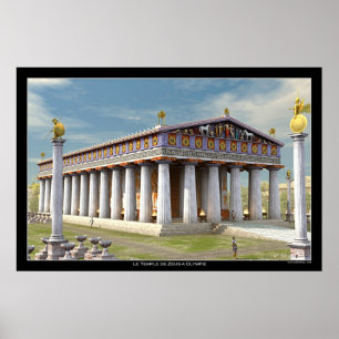 Zeus Temple at Olympia Poster