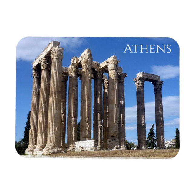 zeus temple athens magnet (Horizontal)