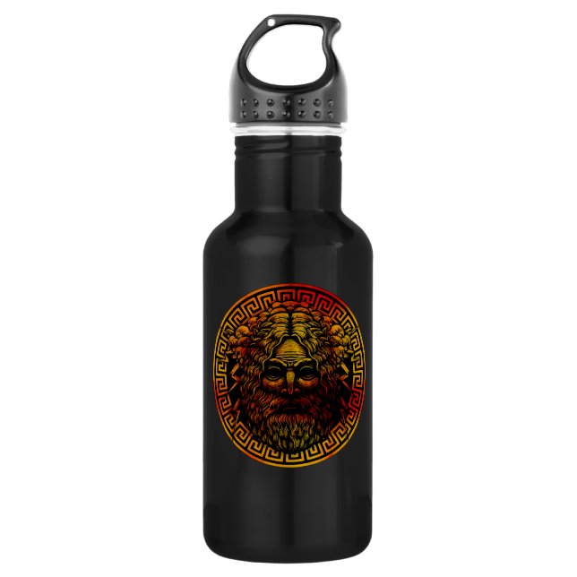 Zeus's Ancient Shield Art Print 532 Ml Water Bottle (Front)