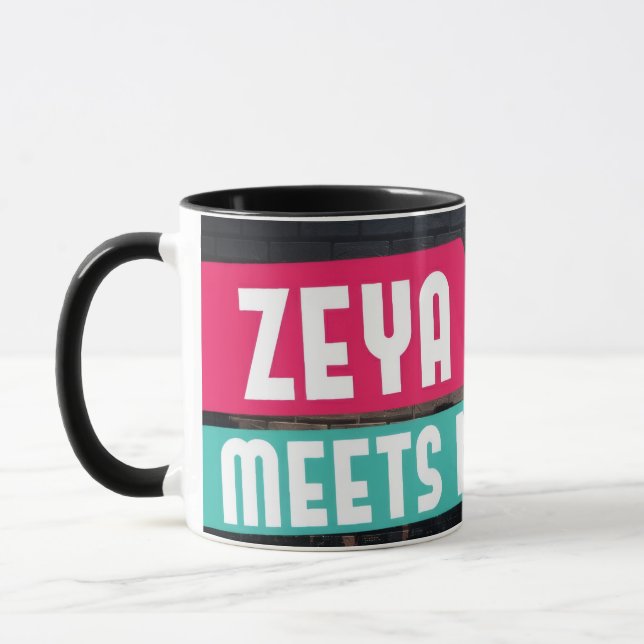 Zeya Meets NY Mug (Left)