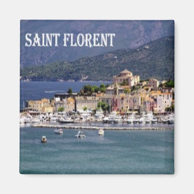 zFR009 SAINT FLORENT, Corsica Corse, Fridge Magnet (Front)