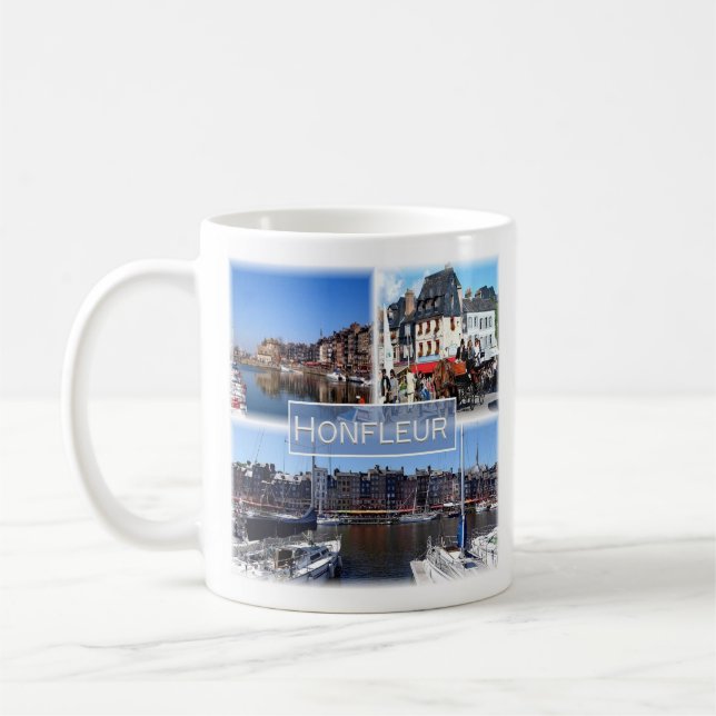 zFR028 HONFLEUR harbour, Normandy, Coffee Mug (Left)