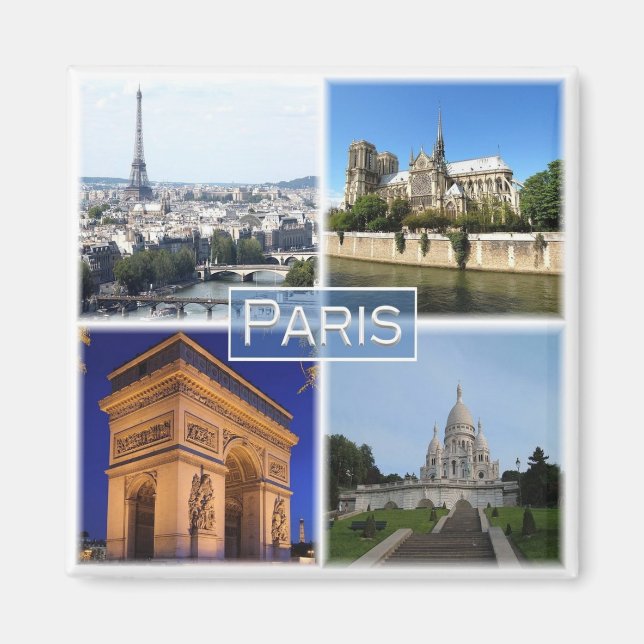 zFR031 PARIS, France, Fridge Magnet (Front)