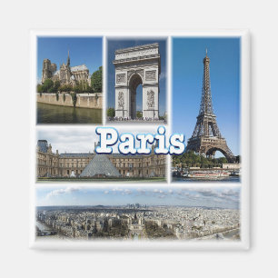 zFR032 TOUR EIFFEL and PARIS, France, EuropeFridge Magnet