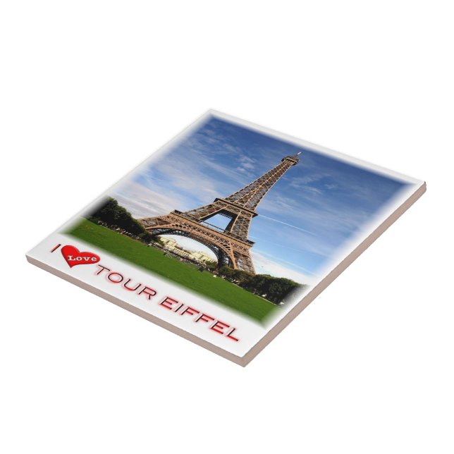 zFR041 TOUR EIFFEL, Paris, France, Tile (Side)