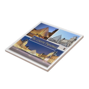 zFR047 THE LOUVRE PYRAMID, Paris, France, Tile